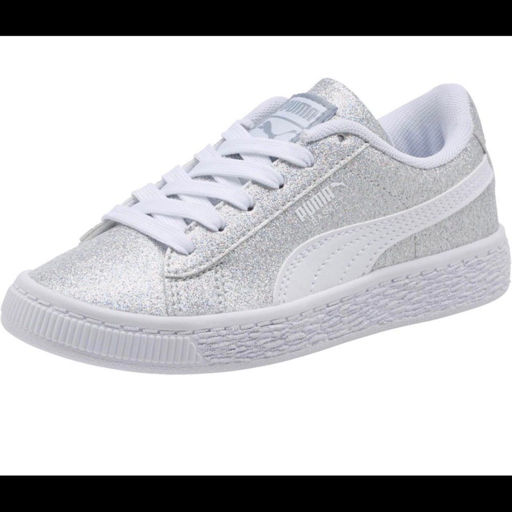 Toddler girls glitter classic pumas